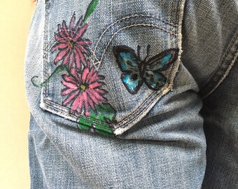 Butterfly Jeans - Etsy