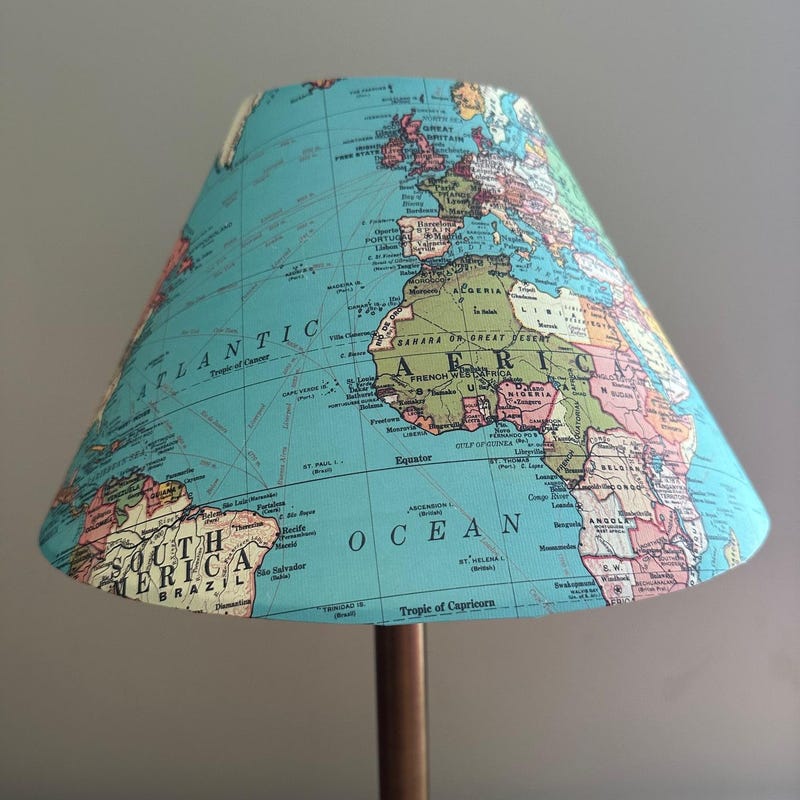 Map Lamp - Etsy