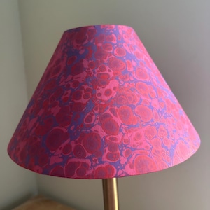 Handmade Marbled Clip Top Lampshade