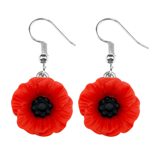 Aurora Poppy Earrings