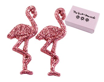 Flamingo earrings | Etsy
