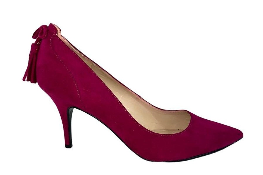 Rose Suede Heels - Etsy