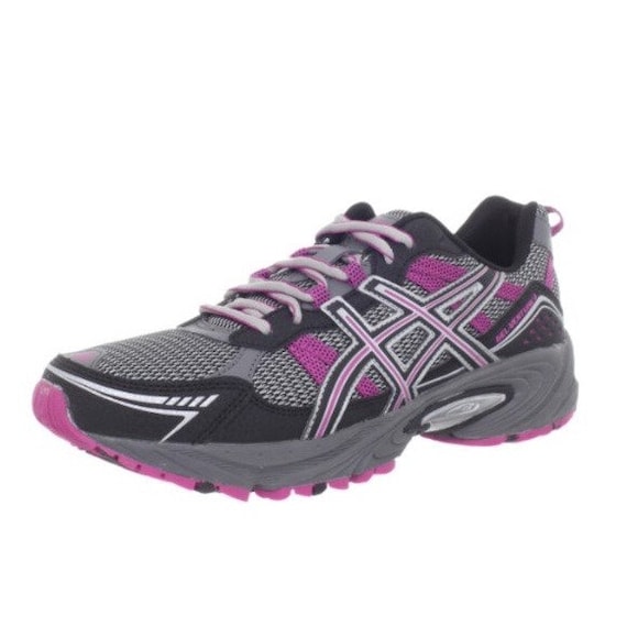 ASICS Gel-venture 4 Grey Pink Mesh Trail Running Shoes - Etsy