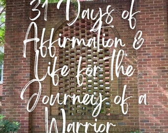 31 day Affirmation & Life Deck for Chronic/Invisible Illness Warriors