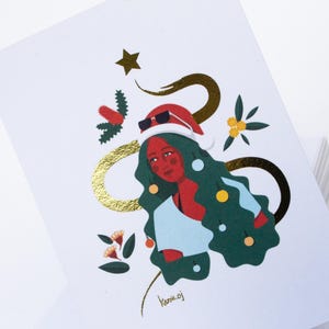Australian Designed Christmas/Festive Cards with Gold Foiling