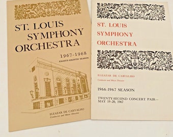 2 St Louis Symphony Orchestra 1966 1967 Season Ticket Order Form Concert Vintage