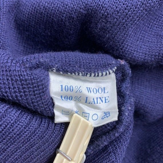 SKYR Mens Color Block 100% Wool Sweater Mens Size… - image 6