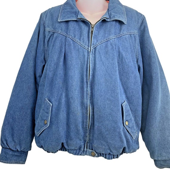Sasson Denim Jeans Jacket Full Lined Light Blue W… - image 1