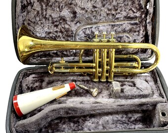 King Cleveland Superior Cornet made by King Craftsmen in USA Case Vintage