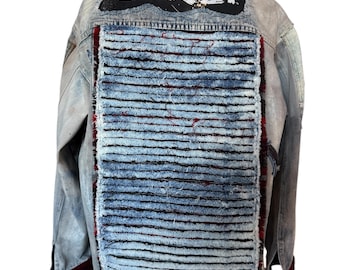 Surly omarbetad jeansjacka