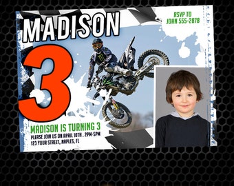motocross birthday invitation motorcycle invitation honda etsy motocross birthday invitations