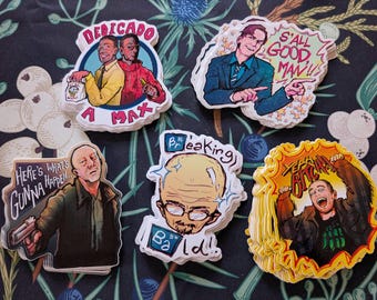 Pegatinas de vinilo troqueladas resistentes a la intemperie de Breaking Bad Better Call Saul