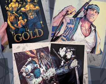 Golden Kamuy Anime Manga Art Illustration Prints