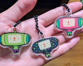 Pequeños dijes acrílicos del príncipe Katamari Dipp Ichigo Cousin
