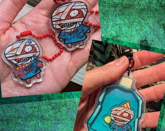 ENJUAGUE BUCAL Charms acrílicos rizados