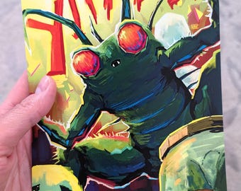 Lethal Company YIPPEE Hoarding Loot Bug Ilustración artística - 5x7 8.5x11 pulgadas