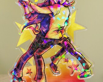 Persona 5 P5 Dancing Star Night - Akira Ren Ryuji Sakamoto PegoRyu AkiRyu RenRyu - Standee acrílico holográfico
