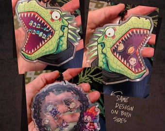 Llaveros acrílicos DOROHEDORO Shaker Charms - Familia Kaiman y En