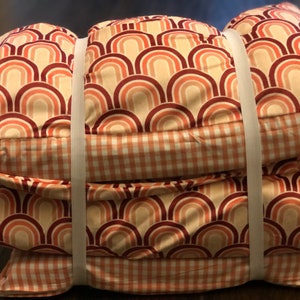 Gingham Rainbows Personalizable Kinder Nap Mat cover w/Minky Blanket and Optional Pillow