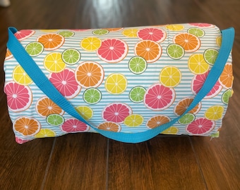 Summer Days Personalizable Memory Foam Minky Toddler Nap Mat