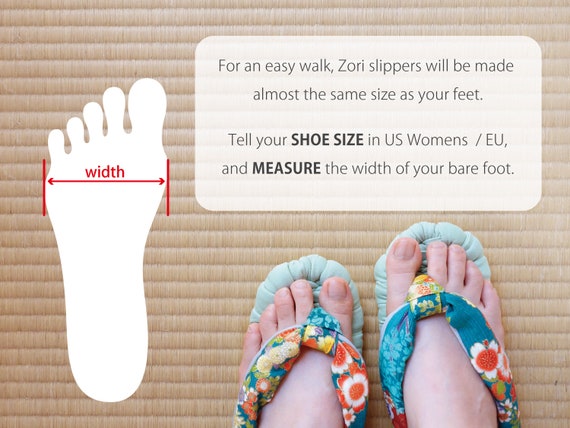 Zori Sandals Size Chart