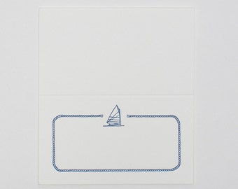Wedding Place Cards (25), Nautical Escort Cards, Blue Place Cards, Wedding Paper, Nautical Wedding, Beach Wedding