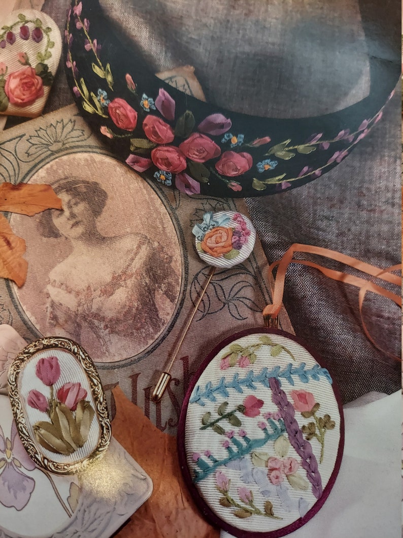 Ribbon Embroidery accessories pattern women girls