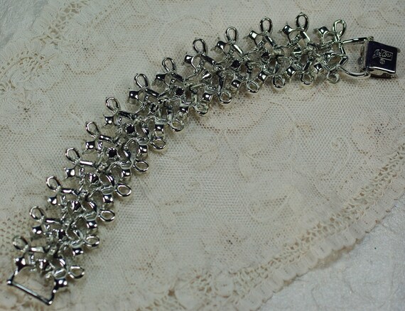 Coro Pegasus Rhinestone Bracelet, Vintage Wedding… - image 5