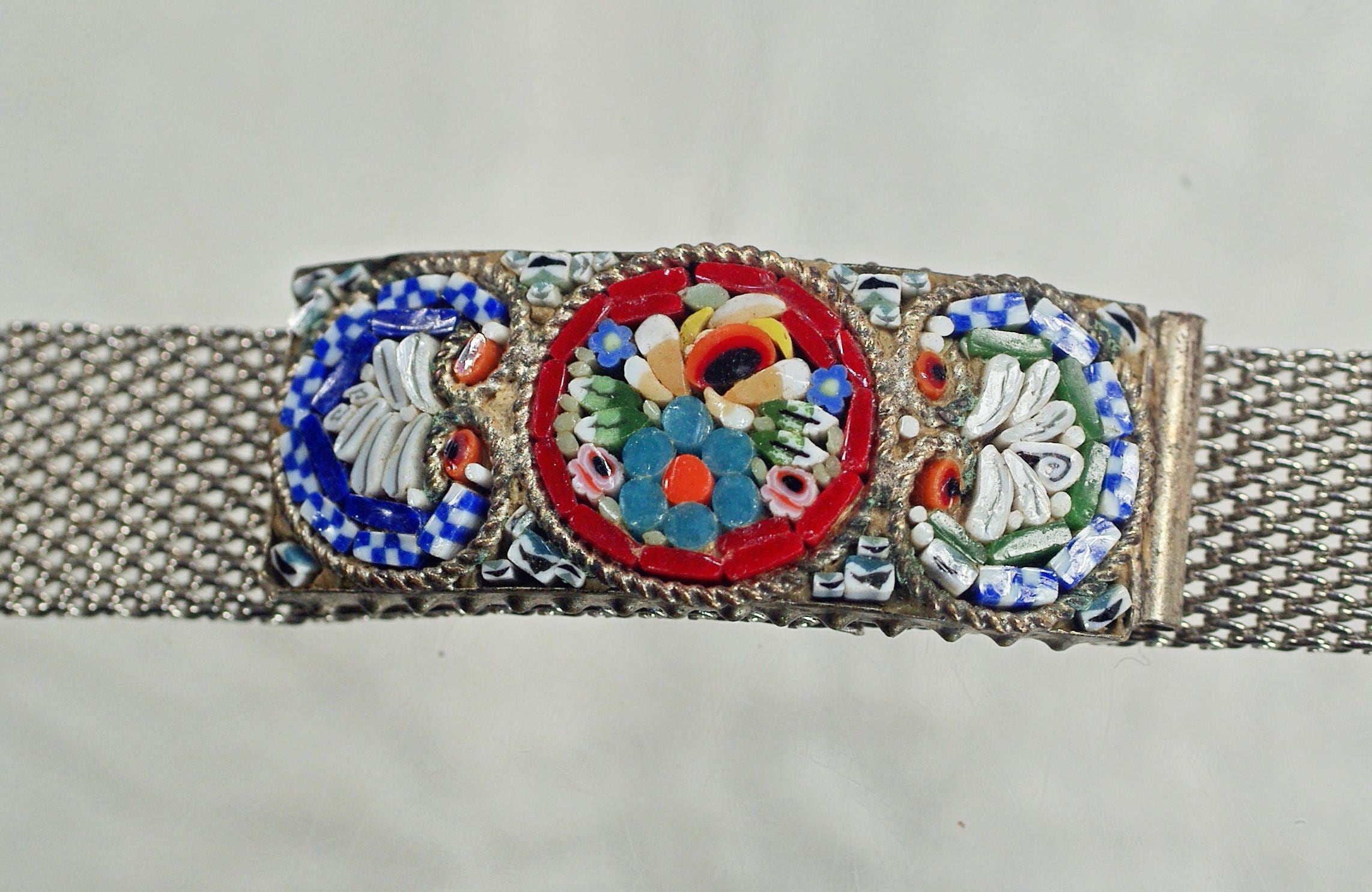 Italian micro mosaic bracelet - Etsy 日本