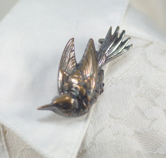 Vintage Art Nouveau Bird Brooches, Vintage Large … - image 5