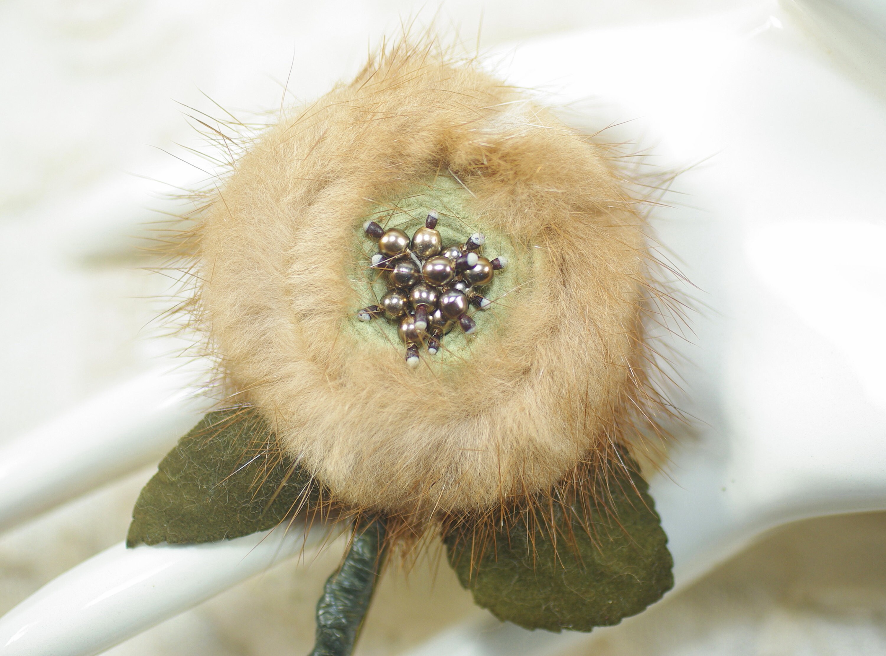 Fur brooch clearance