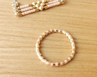 Gold Pinky Ring Women, Gold Filled ring 14 kt, Pink Rings for Women, Gold Stacking rings, dainty gold rings / "Nil"
