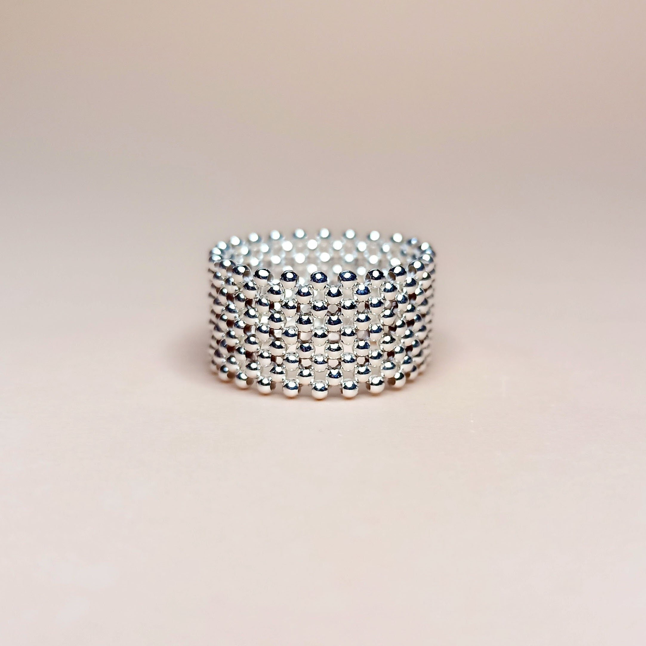 Bague Femme En Argent Massif Avec Cristal Taillé - Taille 62 - Style Moderniste - Occasion