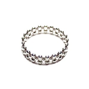 Grosse Bague Argent Femme Fine, Grosse Bague Femme Argent 925, Bague Tube Femme, Large Bague ethnique argent / "Ourse"