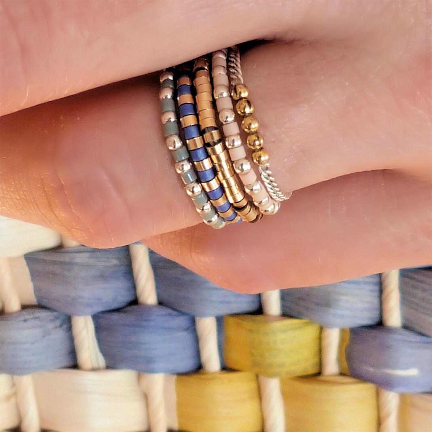 Set of 3 Rings Plus Size Rings Silver Rings for Women Etsy UK