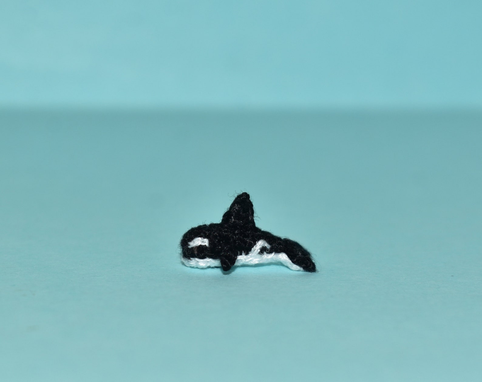 Micro Orca Micro Orca - Miniature Killer Whale Dollhouse Crochet Orca Whale ...