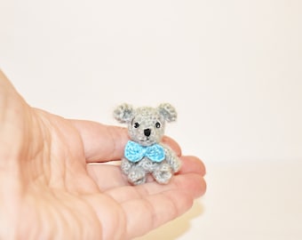 Miniature mohair bear - birthday gift teddy bear artist bear miniature ooak bear