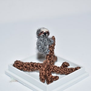 Cute Crochet Sloth Amigurumi Sloth Miniature Sloth