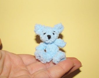Oso de peluche azul - Juguete de peluche de oso de peluche en miniatura