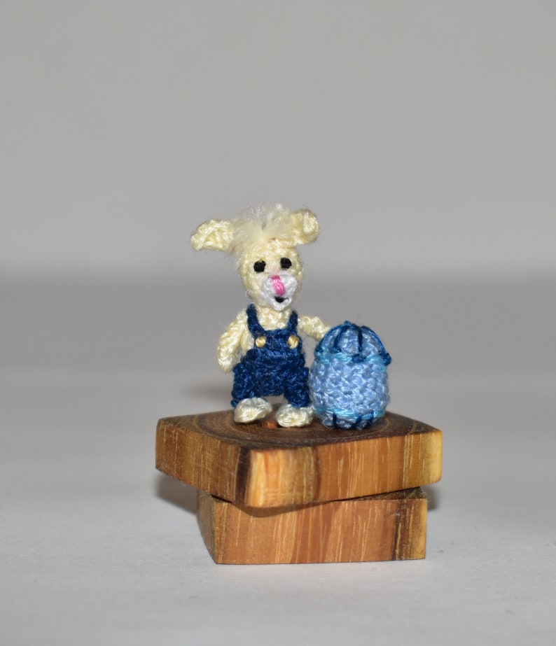 Miniatur Osterhase Miniatur Hase Puppenhaus Hase Osterminiaturen Hase, Ei Kleines Kaninchen Puppenspielzeug Bild 7