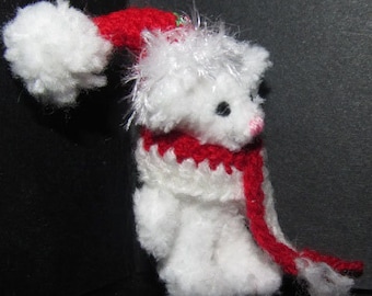 Oso en miniatura - regalo de Navidad oso de peluche artista oso ooak miniatura