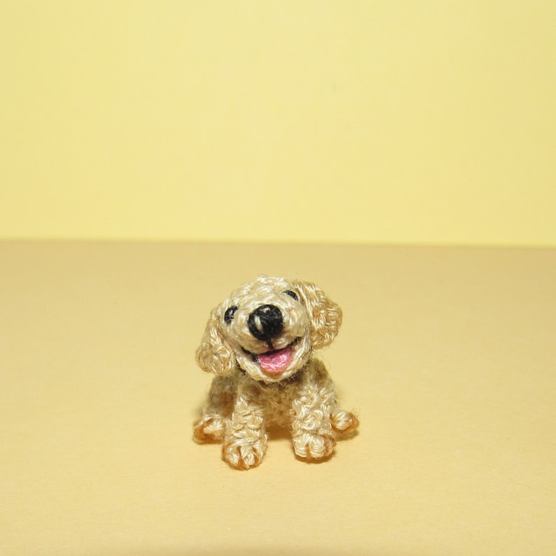 Miniature Labrador Puppy Toy Micro Dog Tiny Dollhouse Stuffed Dog Toy ...