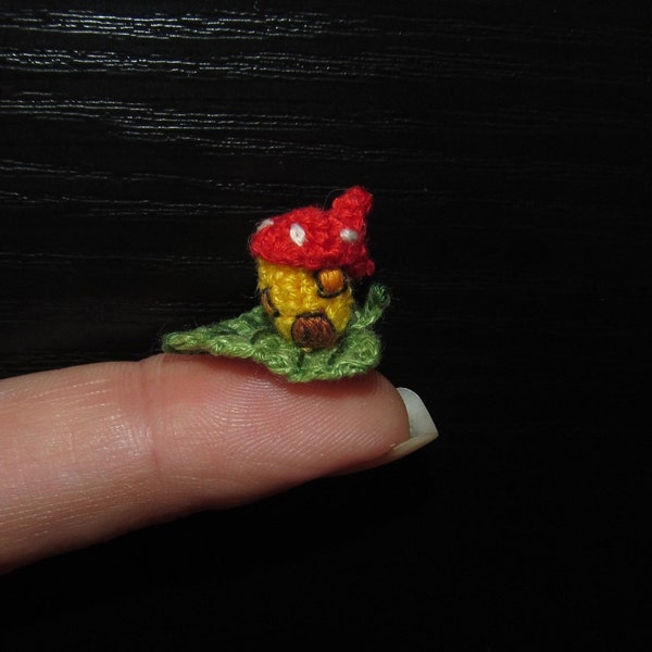 Miniature mushroom crochet mushroom miniature fairy house fairy mushroom