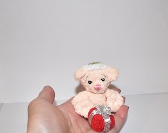 Oso en miniatura - regalo de Navidad oso de peluche oso oso ooak miniatura oso