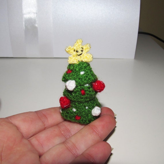 Miniature Christmas Tree Ornament Dollhouse Christmas Tree Toy Etsy