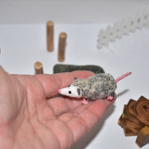 Miniature opossum -  gift opossum artist miniature ooak opossum