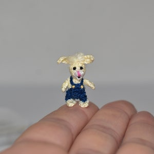 Miniatur Osterhase Miniatur Hase Puppenhaus Hase Osterminiaturen Hase, Ei Kleines Kaninchen Puppenspielzeug Bild 4