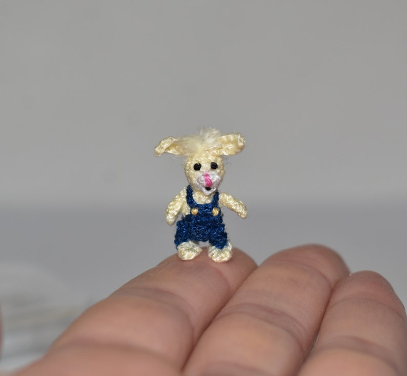 Miniatur Osterhase Miniatur Hase Puppenhaus Hase Osterminiaturen Hase, Ei Kleines Kaninchen Puppenspielzeug Bild 4