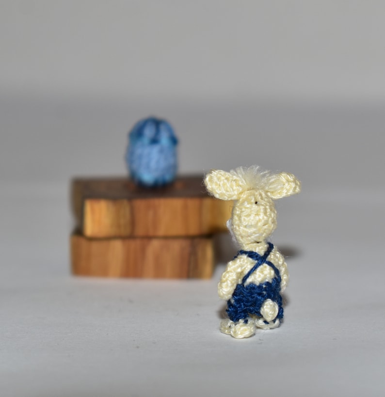 Miniatur Osterhase Miniatur Hase Puppenhaus Hase Osterminiaturen Hase, Ei Kleines Kaninchen Puppenspielzeug Bild 5