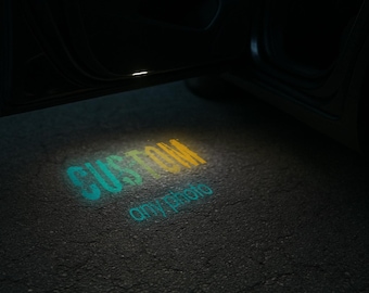 2PCS Custom Car Door Welcome Lights – Personalized Logo/Photo Projection, High-Color Precision, Vibrant and Clear Image LED Light Set